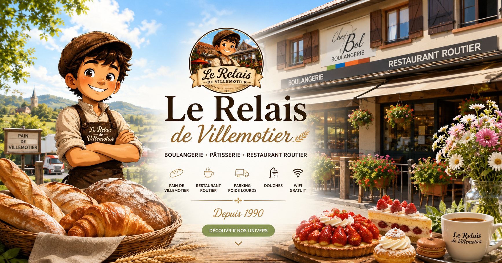 Le Relais de Villemotier boulangerie pâtisserie restaurant routier