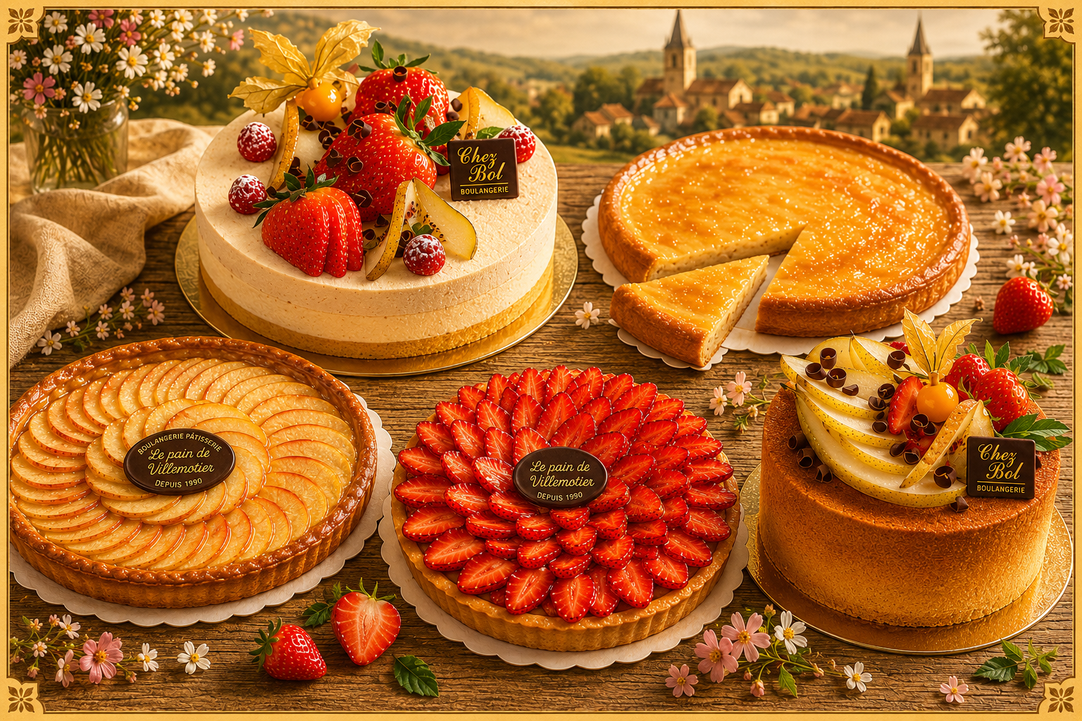 Il fait beau, pensez à nos tartes aux fruits frais